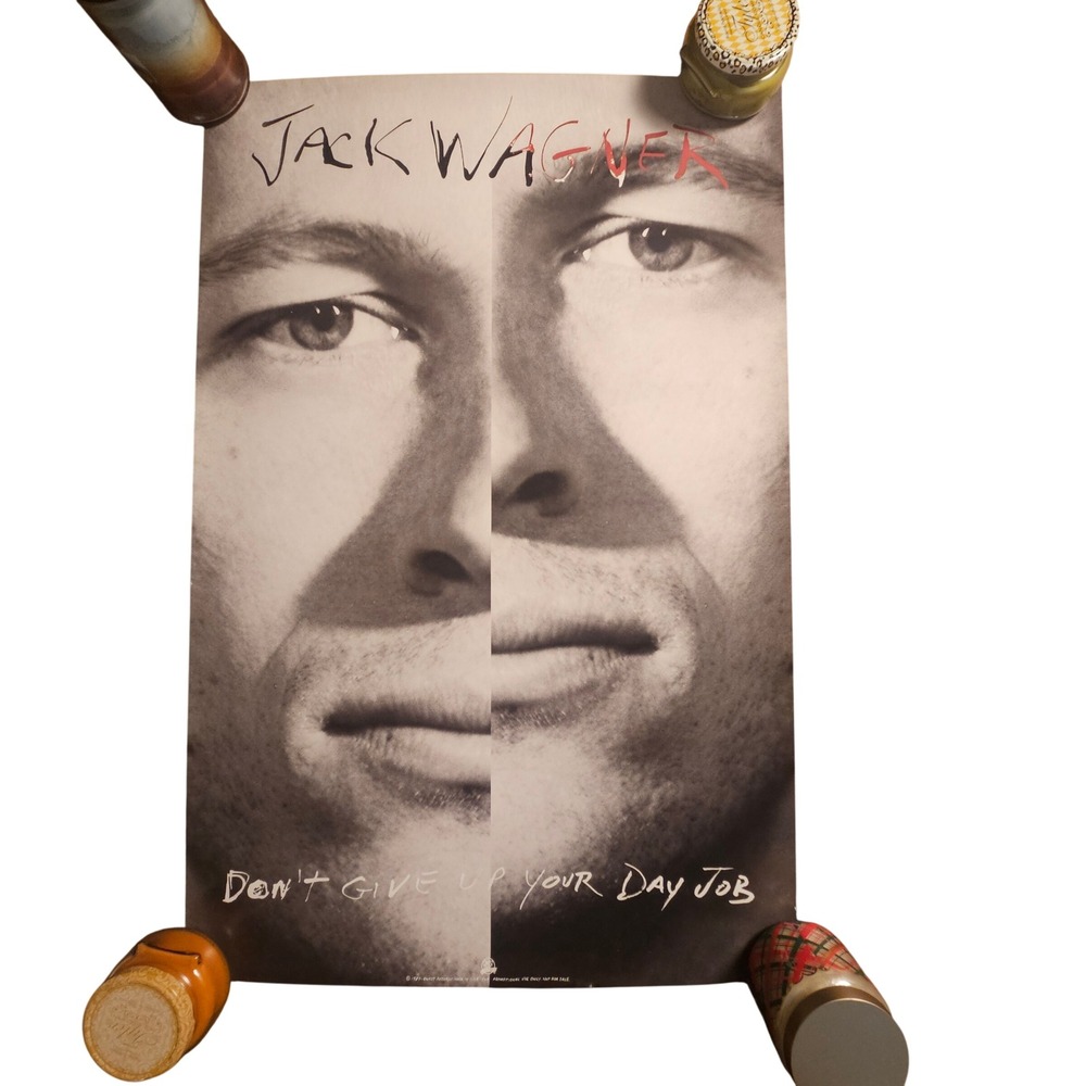 Jack‎ Wagner Don't Give Up Your Day Job Vintage 1987 Promo Album Poster 23x35